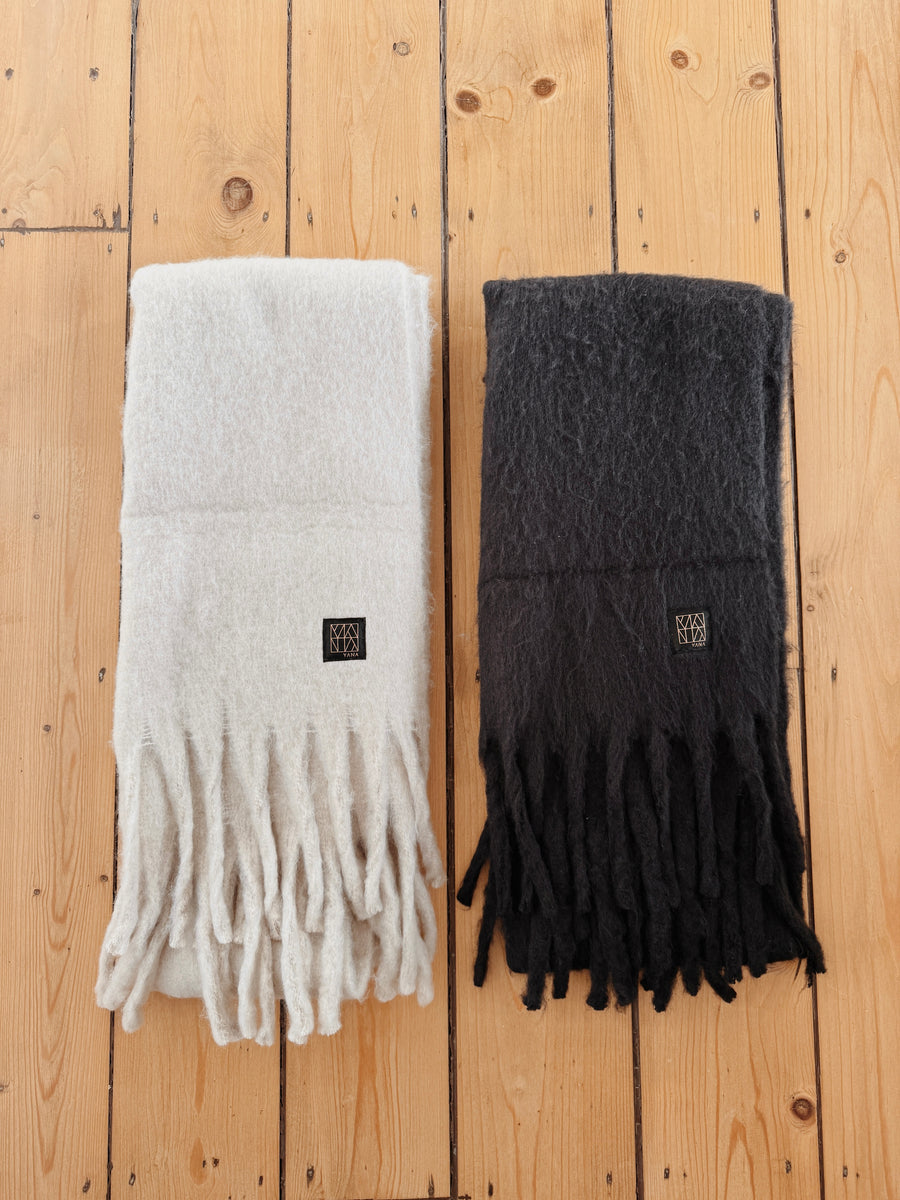Long Fluffy Scarf - Oatfield