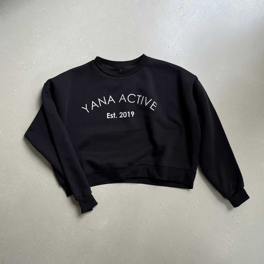 Espresso Cropped Sweatshirt